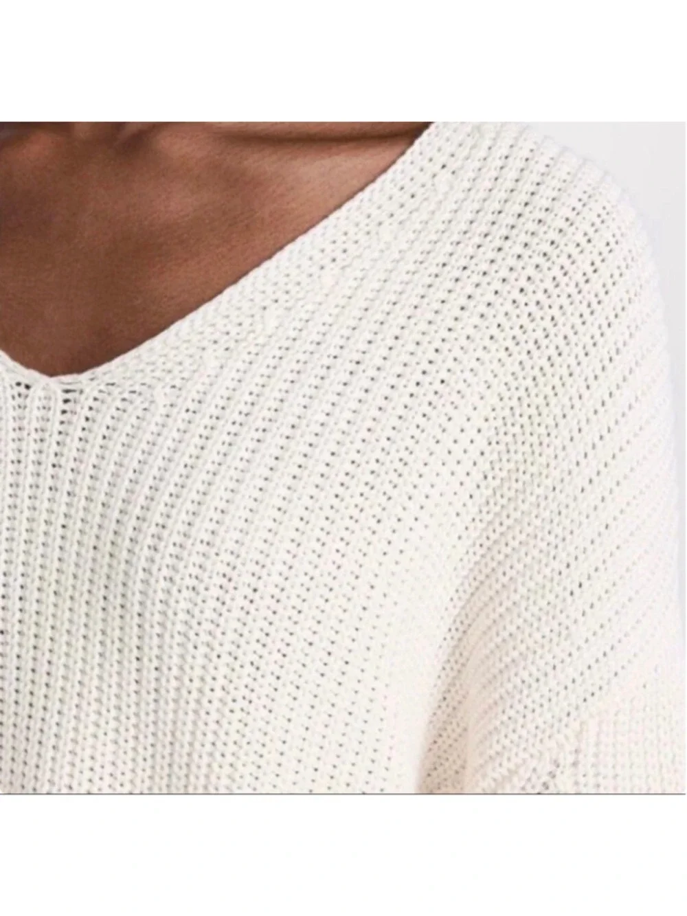 NWT Jenni Kayne Cropped Cabin Sweater XL Ivory